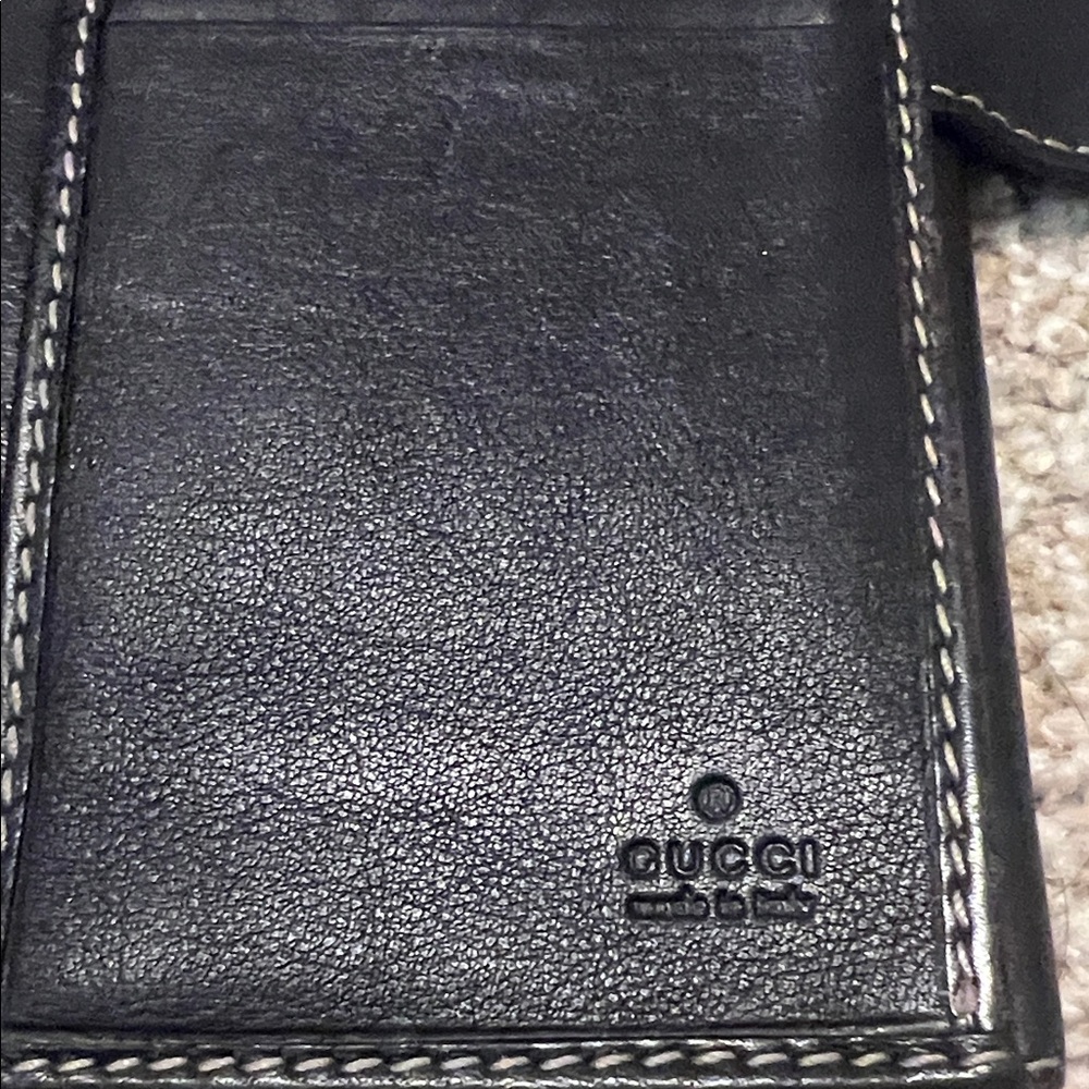 1448. Gucci Heart Tan and Brown French Purse Wallet - Picture 6 of 14